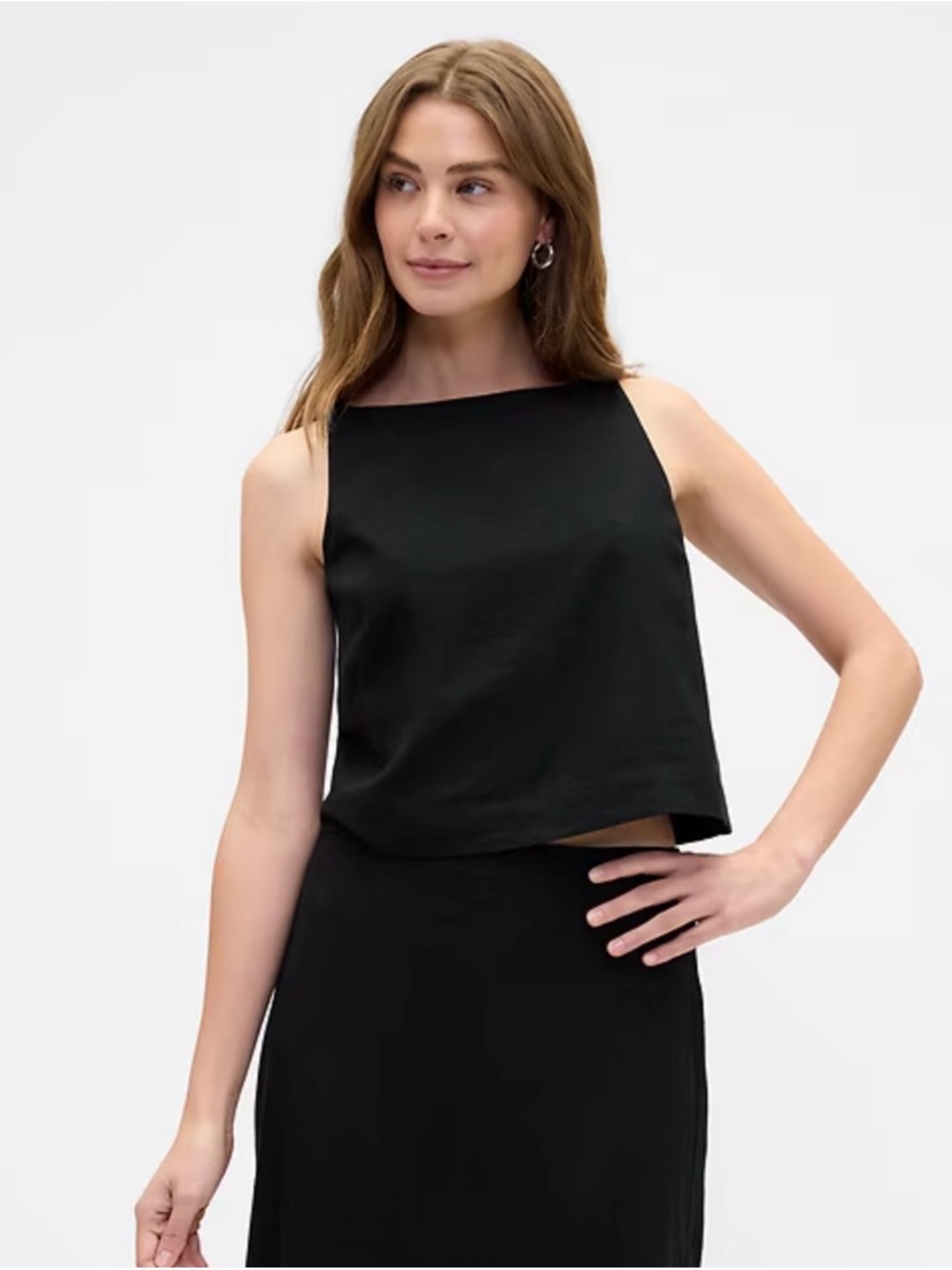 Gap linen blend Sleeveless Black Top and Pants - Women